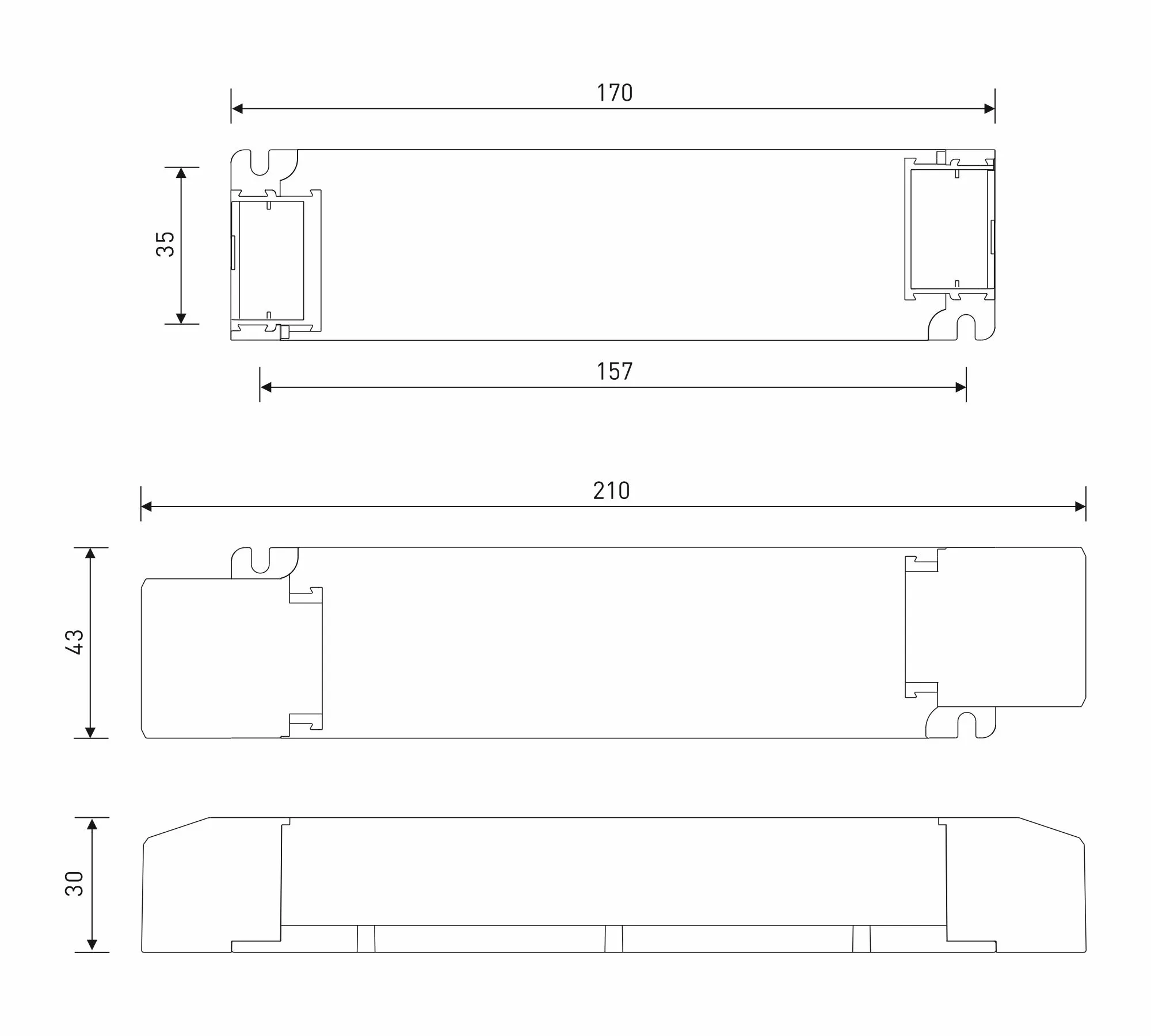 0-10V/1-10V/10V PWM/RX/Push DIM, 0-100% Dim, CV 36W, 24Vdc 1.5A, 200-240Vac, IP20, 5yrs Warranty. LM-36-24-G1A2  LTECH Constant Voltage